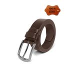 Bosskan Büyük Beden Hakiki Deri Erkek Kumaş Keten Kemeri En 3,5 Cm