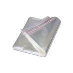 BossPack Şeffaf Bantlı (50x70 Cm) Yumuşak Naylon Poşet (10 Adet) - Yumuşak Bantlı Poşet