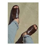 Bostini Sandals Trend Tarz El yapımı Deri Bodrum Sandalet Terlik