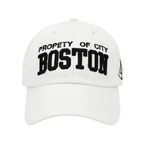 Boston Şapka Erkek Kadın Unisex Nakışlı Pamuklu Ayarlanabilir Beyzbol Kep Spor Şapka Beyaz
