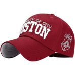 Boston Vintage Bordo Kep Şapka - Standart