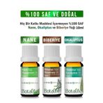 Botalife %100 Saf Nane Yağı, Okaliptüs Yağı ve Biberiye Yağı 10ml Üçlü Set Nane-okaliptus-biberiye10ml
