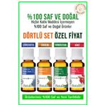 Botalife Badem Yağı, Çörekotu Yağı, Hindistan cevizi ve Hint Yağı 20ml Özel Set