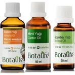 Botalife Badem Yağı Hint Yağı Jojoba Yağı 3 Lü Set