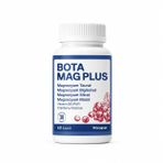 Botamag Plus: Cranberry Ekstreli Magnezyum Bisglisinat, Malat, Sitrat, Taurat ve B6 Vitamini Içeren Takviye Edici Gıda