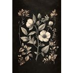 Botanical Nocturne: A Dark Floral Journal: A 6x9 Vintage-Inspired Floral Notebook with 200 Lined Pages for Writing, Reflection, and Creativity.