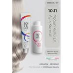 botegohair Profesyonel Krem Saç Boyası - 10.11 Yoğun Küllü En Açık Kumral 100 ml - 20 Volume 150 ml Oksidan SET