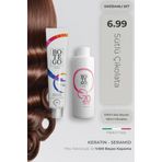 botegohair Profesyonel Krem Saç Boyası - 6.99 Sütlü Çikolata 100 ml - 20 Volume 150 ml Oksidan SET