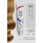 botegohair Profesyonel Krem Saç Boyası - 8.3 Açık Dore Kumral 100 ml - Plex, Keratin, Seramid