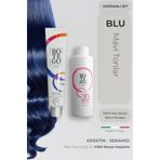 botegohair Profesyonel Krem Saç Boyası - Blue 100 ml - 20 Volume 150 ml Oksidan SET