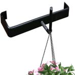 Botiniv Çit Bitki Askıları, Bitki Askıları Açık - Çit Güverte Kancası Kuş Besleyici Kancası,Beton Direkler İçin Metal Dekoratif Bitki Askı Sepeti Braketleri, Fener İçin Güverte Kancası Demir Askıları