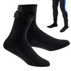 Botiniv Neopren Çorap,Plaj Patiği - 3mm Neopren Dalış Çorabı,Dalış ve Tüplü Dişli Çorapları Termal Kaymaz, Kum Geçirmez Su Geçirmez Aşınmaya dayanıklı Çoraplar Plaj Sporları İçin Sıcak