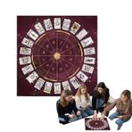 Botiniv Tarot Matı - Kare Peçetesi Fal Malzemeleri,Flanel Kart Altlığı Metafizik Kare Oyun Matı Fal, Astroloji ve Kehanetler İçin