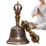 Botiniv Tibetan Çanları | Dharma Objesi Altar Şarkı Sesi Çanı | El Yapımı Şarkı Sesi Çanı Dorje Vajra Müzik Enstrümanları Tapınak Mutfak Ev Düğün Dekoru
