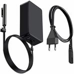 BOTKK Surface Pro Şarj Cihazı, 65 W 15V 4A Taşınabilir Güç Kaynağı Microsoft Surface Prox/7/6/5/4/3/2017 Yüzey Kitabı Yüzey Git Şarj Kablosu ile 5V 1A Smartphone USB Şarj Portu
