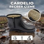 Botmax Cardelio Erkek Reçber Çizme (Yün Iç Astar) - Cardelio - Siyah - 44
