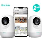 Botslab 360+ C211 2k Pro Mini Bundle Wifi 360° Akıllı Güvenlik Kamerası Bebek Monitörü Evcil Hayvan Kamerası Iç Mekan Kamerası Ip Kamera 2'li Paket (Distribütör Garantili) - Beyaz