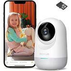 Botslab C211 2K Wifi 360° Akıllı Güvenlik Kamerası İç Mekan Ip Kamera Bebek Monitörü Evcil Hayvan Kamerası Hareket Algılama İnsan Takibi İki Yönlü Ses Gece Görüşü