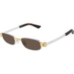 BOTTEGA VENETA 1381S 001 50-20 Unisex Gümüş Güneş Gözlüğü