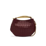 Bottega Veneta Burgonya Renkli Sardalya Zincir Çanta