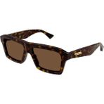 Bottega Veneta BV 1213S 002 55 Unisex Güneş Gözlüğü - Havana Kahve