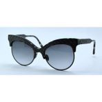 Bottega Veneta BV0014S 006 Cat Eye Gri Degrade Kadın Güneş Gözlüğü - Siyah
