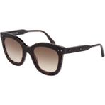 Bottega Veneta BV0035S 004 Cat Eye Dark Havana Kahverengi Degrade Kadın Güneş Gözlüğü