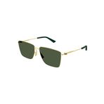Bottega Veneta BV1267S 004 58 Unisex Geometrik Gold Metal Güneş Gözlüğü
