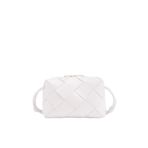 Bottega Veneta Küçük Kaset Kamera Çantası - Beyaz