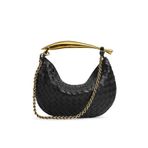 Bottega Veneta Sardalya Zincir Çanta - Siyah