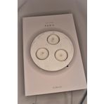 BOTTİKO Bottiko Beton 3 Göz Tealight Mumluk beyaz