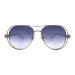 Boucheron 0030S 002 55 Unisex GRİ Damla Çerçeve Güneş Gözlüğü