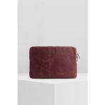 BOUCHES EFEKT BORDO HAKİKİ DERİ CLUTCH EL ÇANTASI