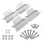 BougeRV Güneş Paneli Montaj Braketleri, Güneş Paneli Montaj Z Braketi, RV Güneş Paneli Montaj Braketleri, 100w 150w 200w 300w Güneş Paneli için, Karavan, Çatı, Tekne, Şebekeden Oluşan Set, 4 Adet