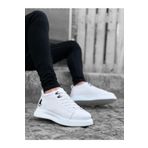 BOUIS Erkek Beyaz Günlük Comfort Taban Casual Spor Ayakkabı Şık Yüksek Taban Lifestyle Klasik Sneaker