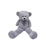 Boule De Petite Bonnie Papyonlu Gri Ayı Peluş Oyuncak 160 Cm