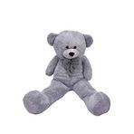 Boule De Petite Bonnie Papyonlu Gri Ayı Peluş Oyuncak