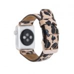 Bouletta 42-44-45 mm Leopar NE Apple Watch Uyumlu Deri Kordon