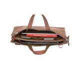 Bouletta Canzo Drop Tan Deri Laptop Çantası