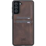 Bouletta FXC-CC Deri Telefon Kılıfı Samsung S21 Plus TN03 Kahve