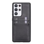 Bouletta FXCPRST1 Samsung Galaxy S21 Ultra Uyumlu Deri Siyah Cep Telefonu Arka Kapak