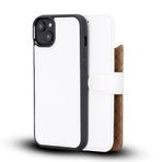 BOULETTA iPhone 14 Plus Kılıf Cüzdan Magsafe - Gerçek Deri Manyetik Çıkarılabilir Folyo Telefon Kılıfı RFID Kart Tutuculu 3 Yuvalı 6,7 inç Beyaz