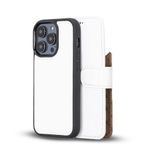 BOULETTA iPhone 14 Pro için Kılıf Cüzdan Magsafe - Hakiki Deri Manyetik Ayrılabilir Folio Telefon Kılıfı RFID Kart Tutucu ile 3 Yuvalı 6.1 '' Erkekler Kadınlar için Beyaz