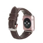 Bouletta NM4-AS4 Apple Watch 42-44-45 mm Kahve Uyumlu Deri Kordon