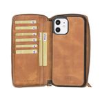 Bouletta Pouch MW Deri Telefon Kılıfı iPhone 12 6.1inç TN11 Taba RFID