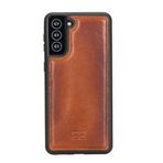 Bouletta RST2EF Taba Samsung Galaxy S21 Uyumlu Deri Arka Kapak