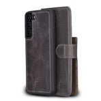 BOULETTA Samsung Galaxy S22 Plus için Cüzdan Kılıf - Deri Çıkarılabilir Manyetik RFID Flip Folio Telefon Kılıfı, Erkekler ve Kadınlar için 4 Kart Yuvalı 6.6''