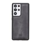 Bouletta TN18EF Gri Apple iPhone 11 Pro Max Uyumlu Deri Arka Kapak