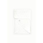 Boumini 80x80 Cm %100 Pamuklu Çift Katlı Bebek Battaniyesi Beyaz
