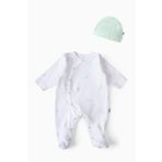Boumini Bebek Patikli Tulum Şapka Set Yeşil